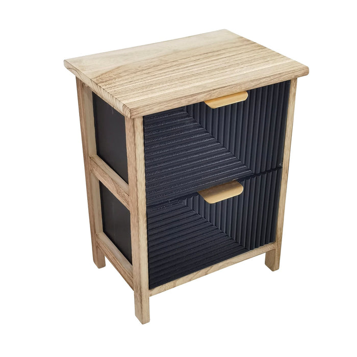 Cassettiera mobiletto per bagno camera - HALIA Colore: Nero