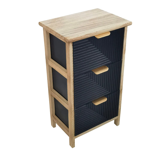 Cassettiera mobiletto per bagno camera - HALIA Colore: Nero