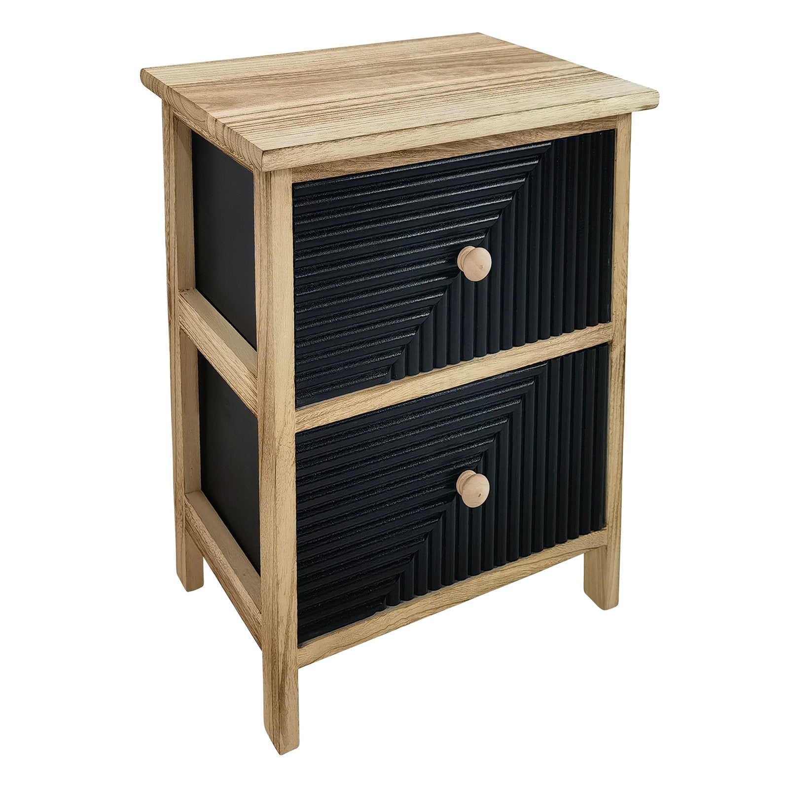 Cassettiera mobiletto per bagno camera - GALEON Colore: Nero