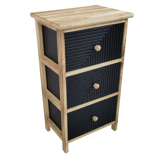 Cassettiera mobiletto per bagno camera - GALEON Colore: Nero