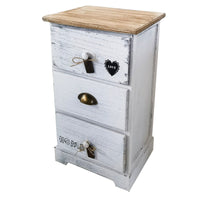 Cassettiera mobiletto per bagno camera - CASTOR Colore: Bianco