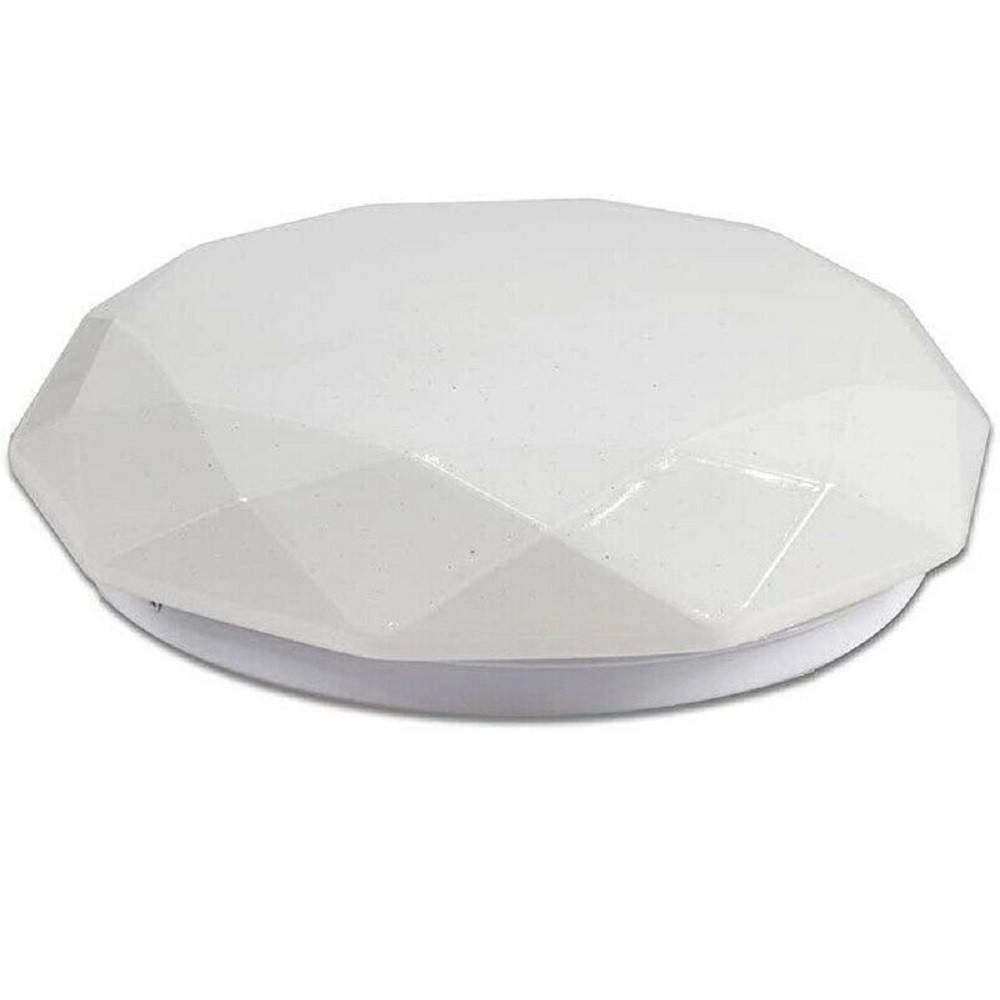 Trade Shop - Plafoniera Led 18w Con Scocca Lavorata Punti Trasparenti Luce 4000k 3000k C-02 - -bianco Caldo      -
