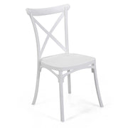 Sedia 47x51xh90 cm in Plastica Cross Bianco