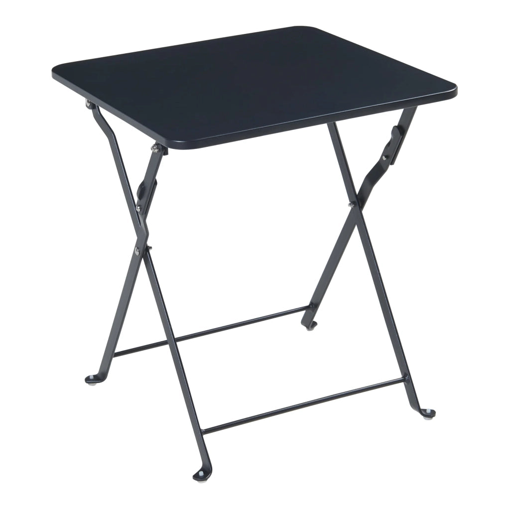 Tavolo pieghevole da campeggio/giardino 45 x 40 x 40 cm acciaio nero 03_0011092