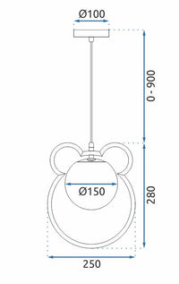 Lampada Gold G105-1w