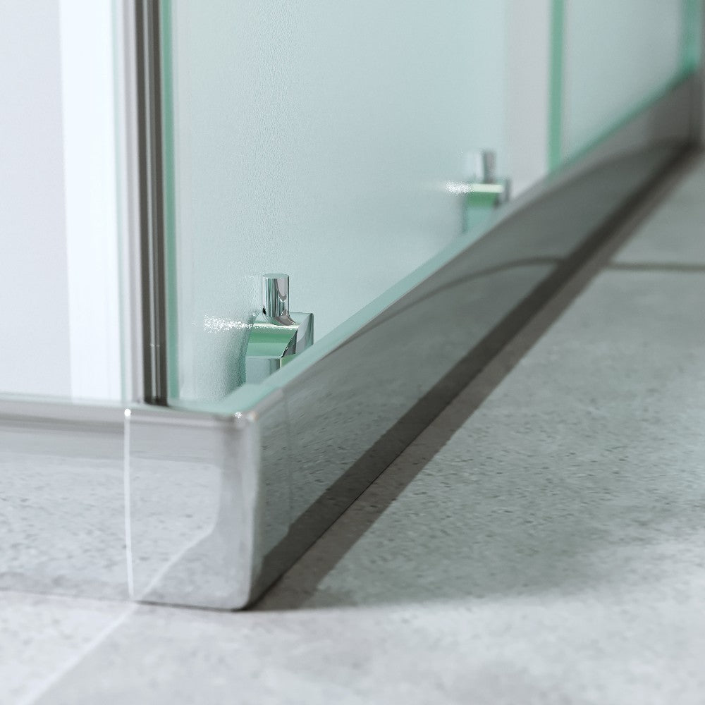 Cabina Doccia Angolare Scorrevole 80x120 Cm H 185 cm vetro Opaco 6 mm| Kiro