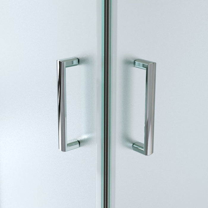 Cabina Doccia Angolare Scorrevole 80x120 Cm H 185 cm vetro Opaco 6 mm| Kiro