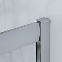 Box Doccia 3 Lati 70x120x70 Cm H185 cm vetro Trasparente 6 mm Apertura Scorrevole| Kiro