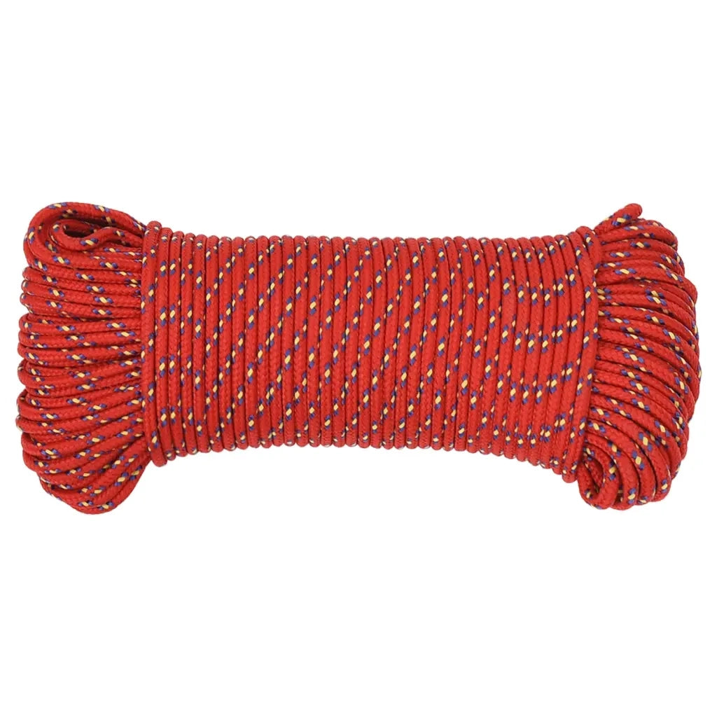 Corda per barca Rossa 4 mm 25 m in Polipropilene 152380