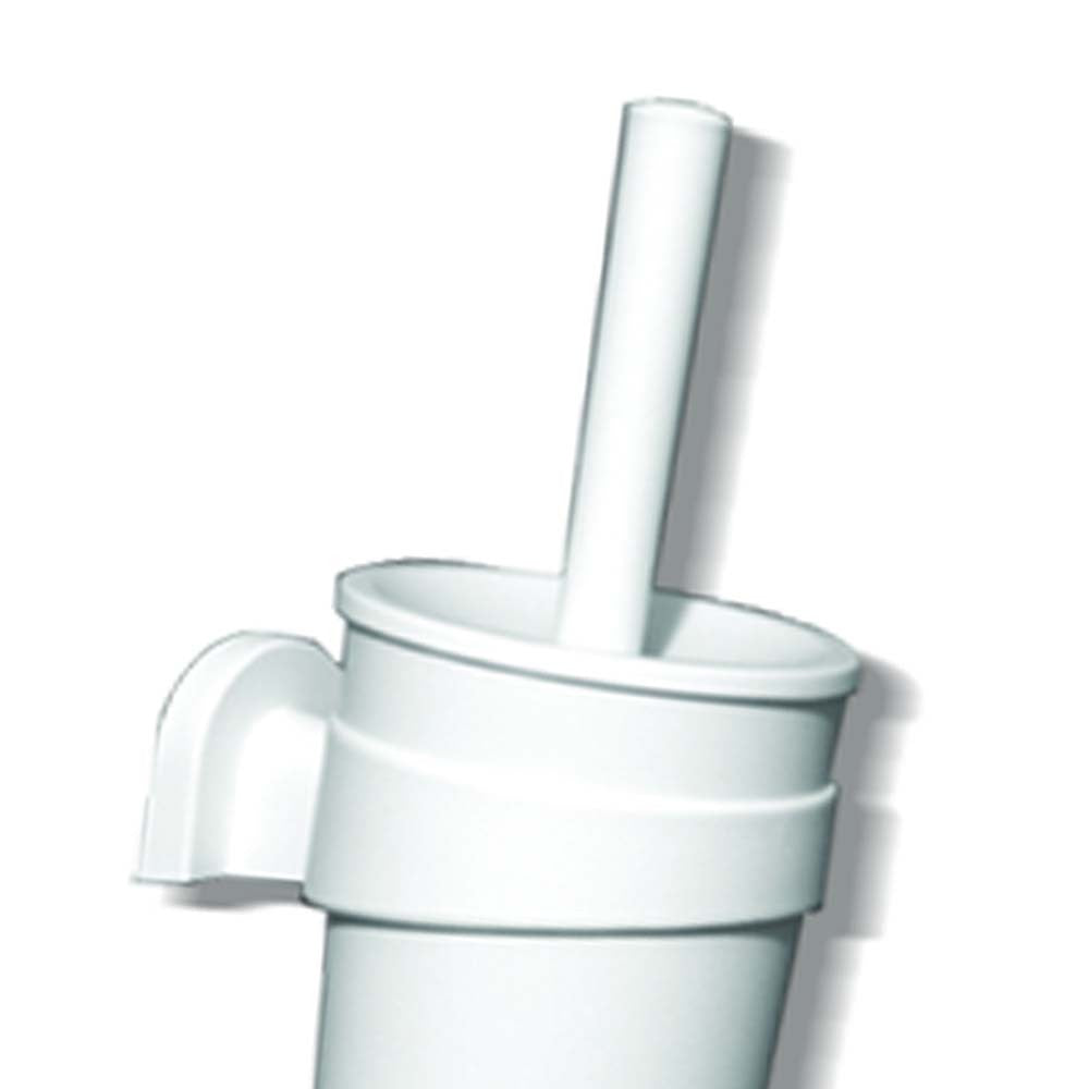 Porta scopino sospeso bianco