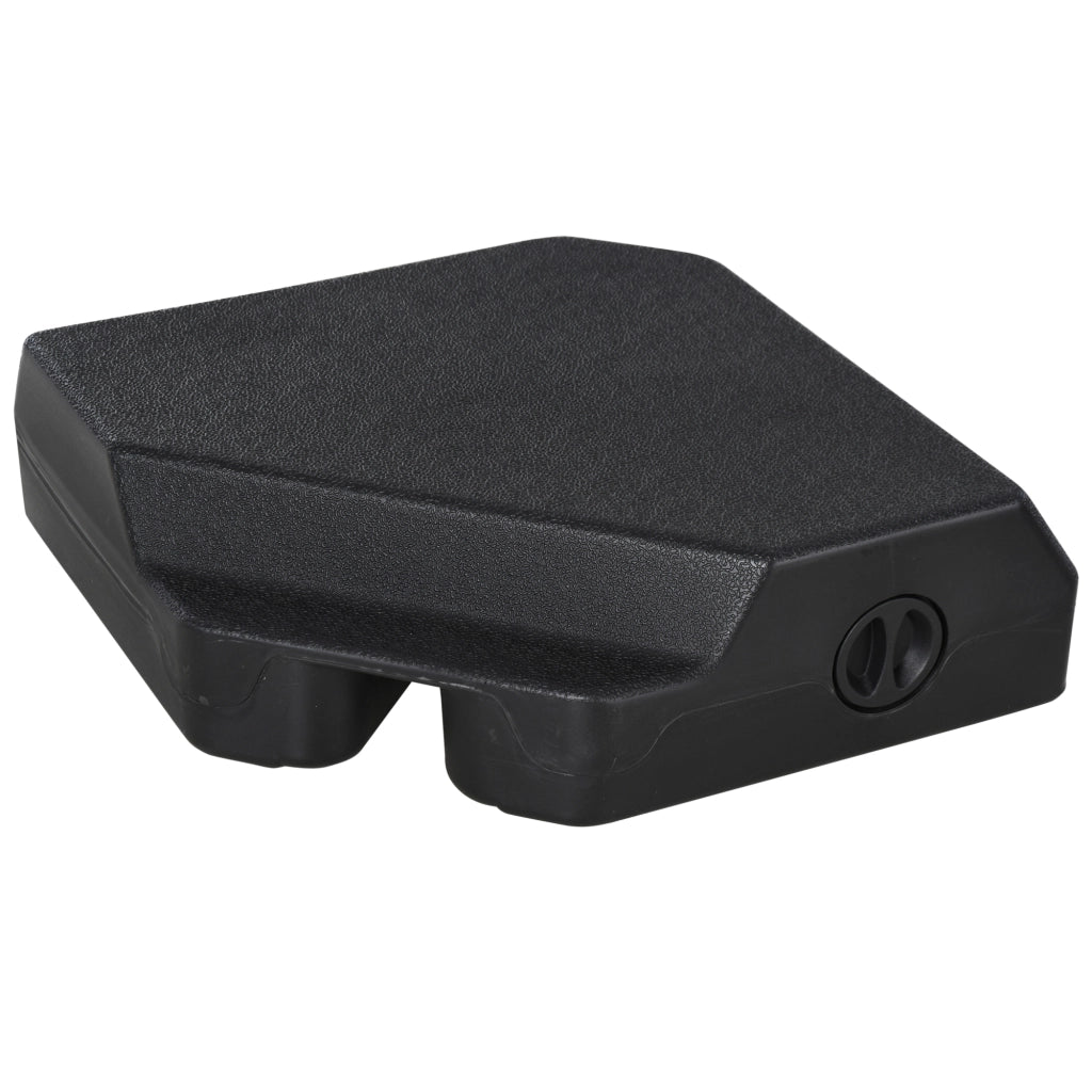 Base per Ombrellone con Pesi Riempiibili ¨C zephmum ¨C Nero 80x80x56 cm