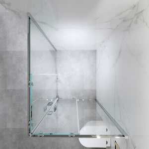 Box Doccia Angolare Scorrevole 70x100 Cm H 185 cm Vetro 6 mm Trasparente| Kiro