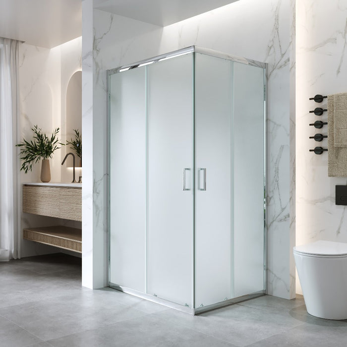 Cabina Doccia Scorrevole 70x100 Cm H 185 cm vetro Opaco 6 mm| Kiro