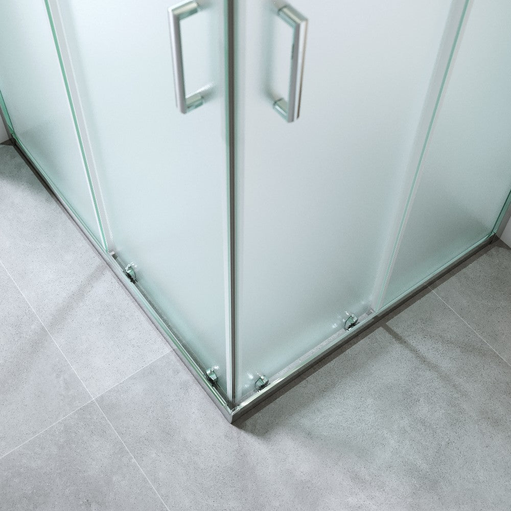 Cabina Doccia Scorrevole 70x100 Cm H 185 cm vetro Opaco 6 mm| Kiro