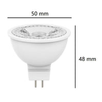 GU5.3 MR16 LAMPADINA FARETTO A LED 12V AC/DC 6,5W LUCE FREDDA 6500K 560LM BOT