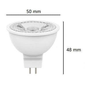 GU5.3 MR16 LAMPADINA FARETTO A LED 12V AC/DC 6,5W LUCE FREDDA 6500K 560LM BOT