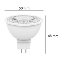 GU5.3 MR16 LAMPADINA FARETTO A LED 12V AC/DC 6,9W LUCE NATURALE 4000K 500LM BOT