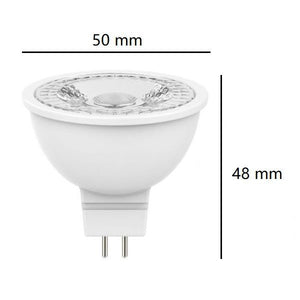 GU5.3 MR16 LAMPADINA FARETTO A LED 12V AC/DC 6,9W LUCE NATURALE 4000K 500LM BOT