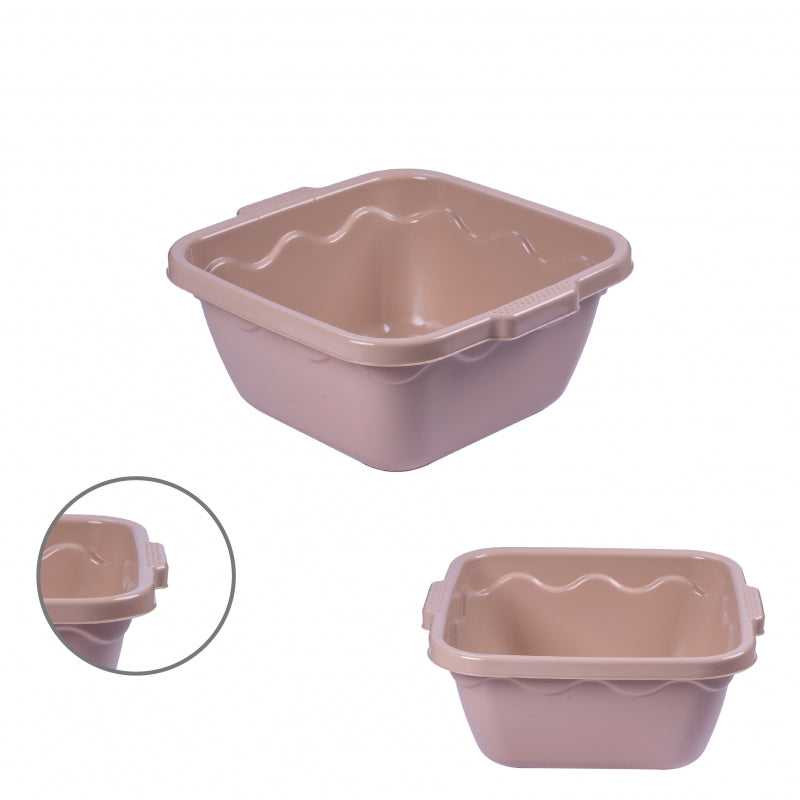 BACINELLA QUADRATA 34CM TORTORA.