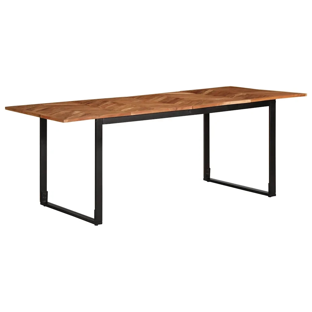 vidaXL Tavolo da Pranzo 200x100x75 cm in Legno Massello di Acacia