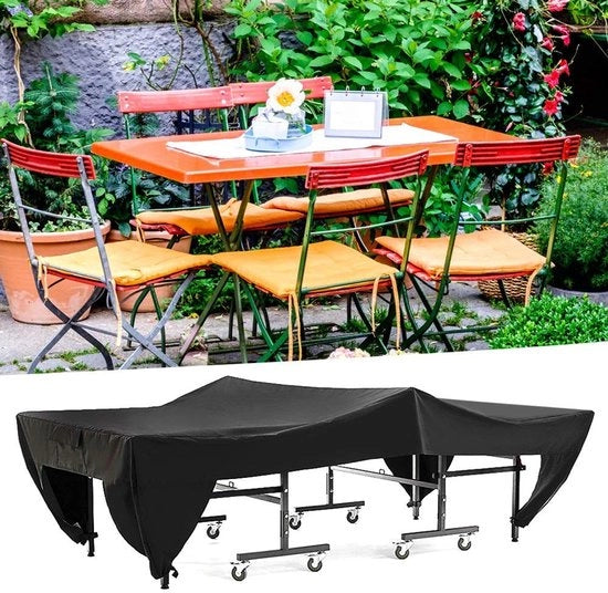 Copertura per tavolo impermeabile - Protezione per mobili da giardino - Cappotto per esterno - 190T Poliestere - Leggero - Chiusure resistenti - Copertura per mobili da giardino