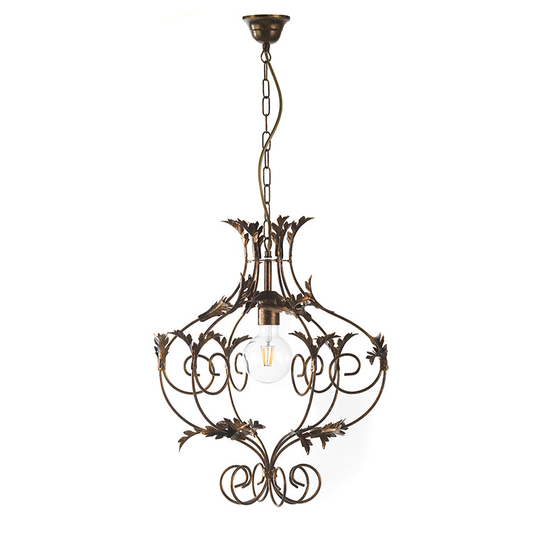 Lampadario Contessa bronzo