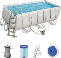 Piscina rettangolare Bestway 56456 Power Steel 412x201x122h