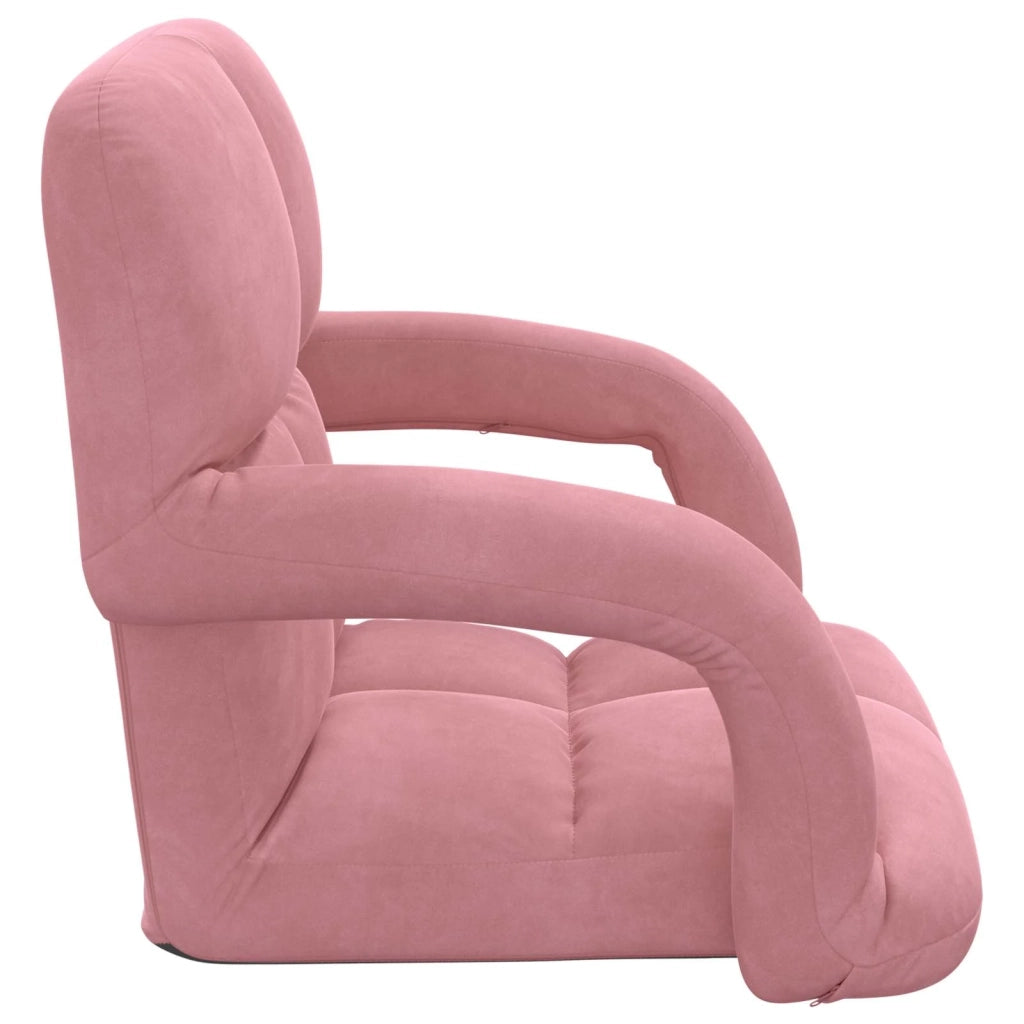 Sedia a pavimento regolabile Rosa Velluto