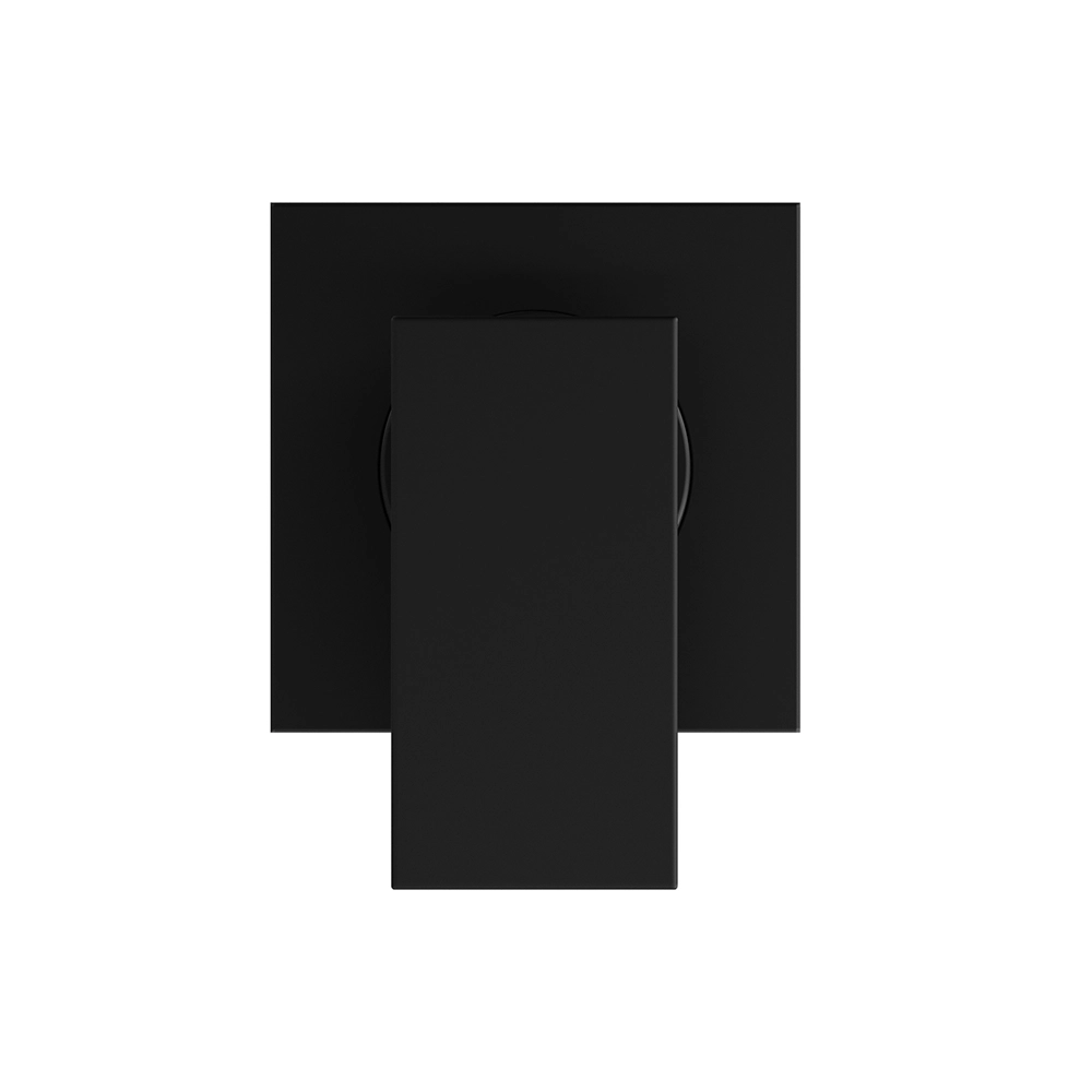 Set doccia nero opaco - Miscelatore incasso Hedy con braccio e soffione slim 20x20 cm