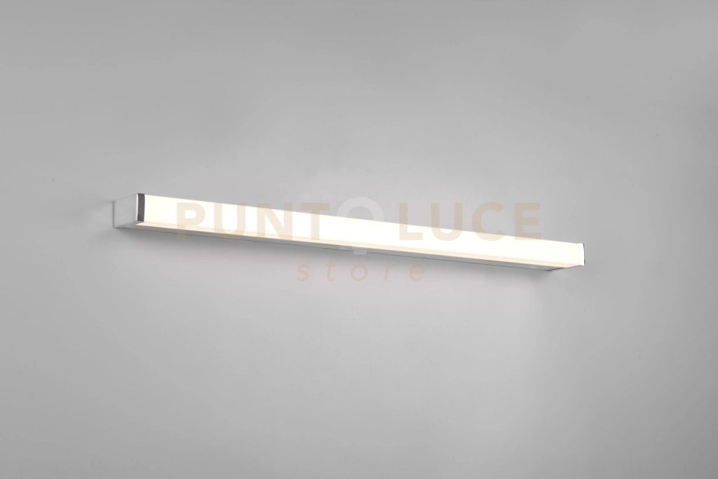FABIO H2O APPLIQUE LED 12W 1400lm, 3000K CROMO IP44 L. 80CM DIMMERABILE