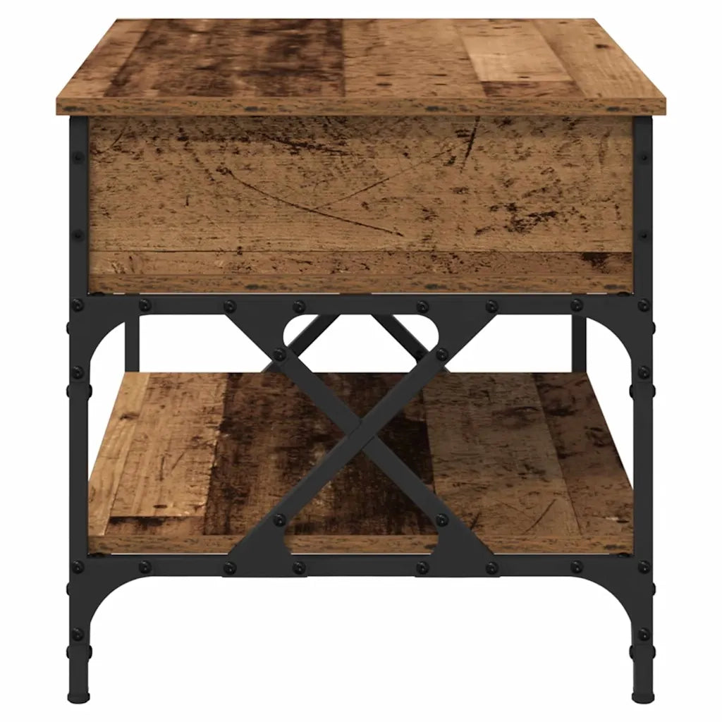 Tavolino da salotto | Tavolino da caff¨¨ | Tavolino da Soggiorno Legno vecchio 70x50x50cm Legno multistrato