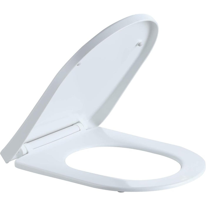 Eridanus, serie dallas, sedile del wc, a forma di d bianco pp (p