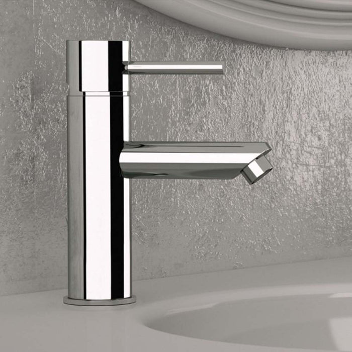 Rubinetto lavabo serie suvi, minimalista e raffinata. made in italy