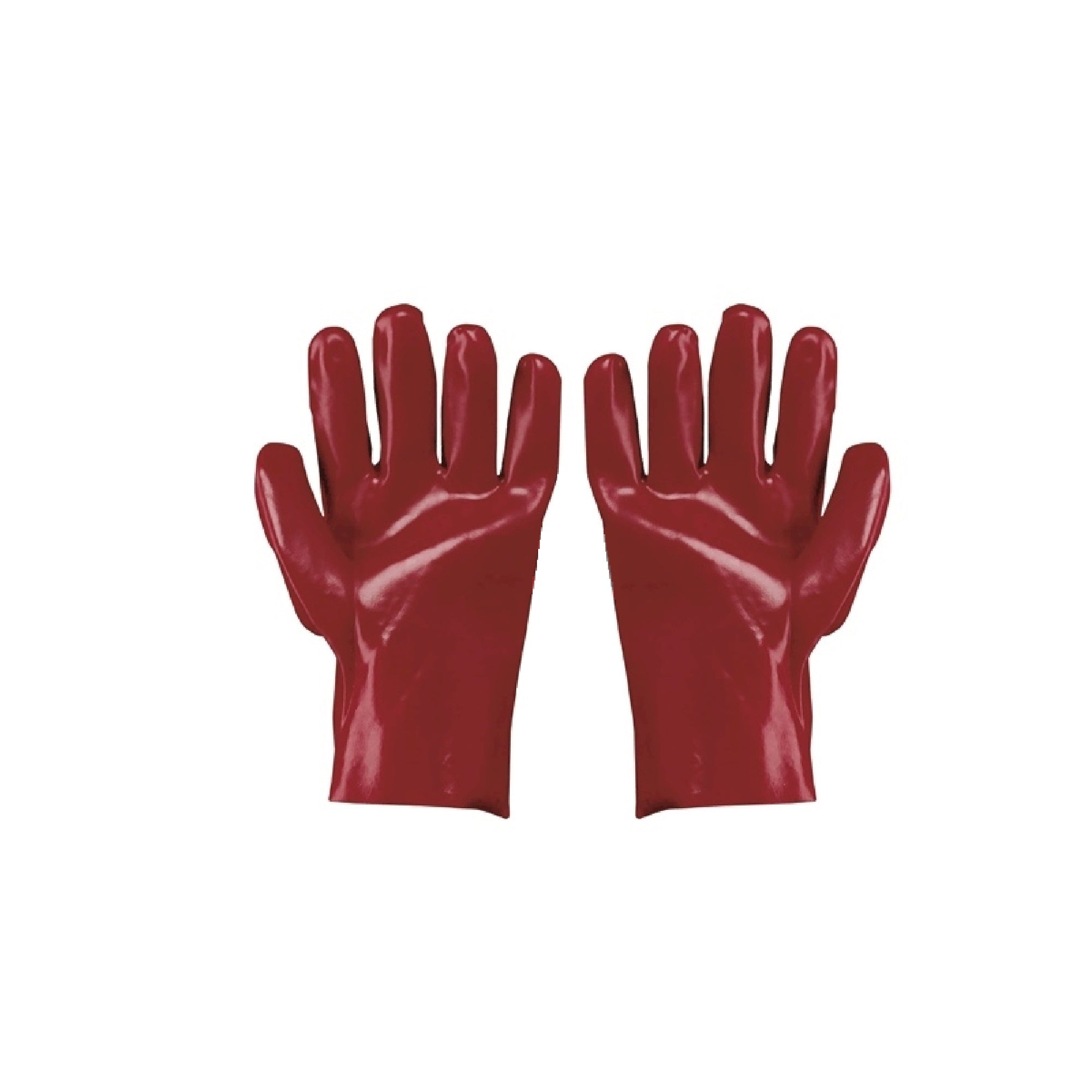 Guanti antiacido pvc impregnato taglia unica resiste a acidi detersivi grassi oli