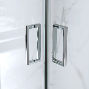 Cabina Doccia Angolare Scorrevole 70x90 Cm H 185 cm Vetro Trasparente 6 mm | Kiro