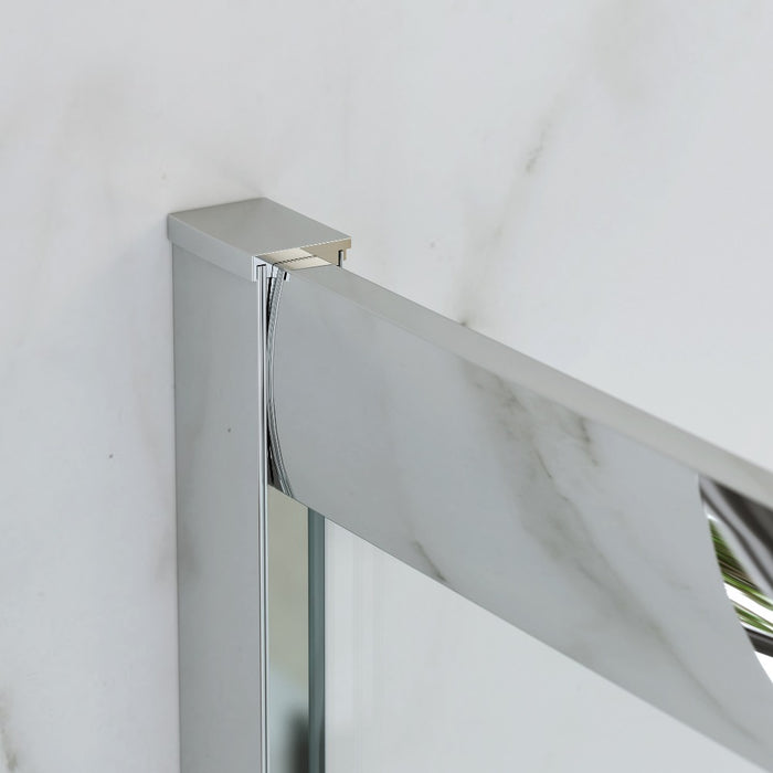 Cabina Doccia Angolare Scorrevole 70x90 Cm H 185 cm Vetro Trasparente 6 mm | Kiro