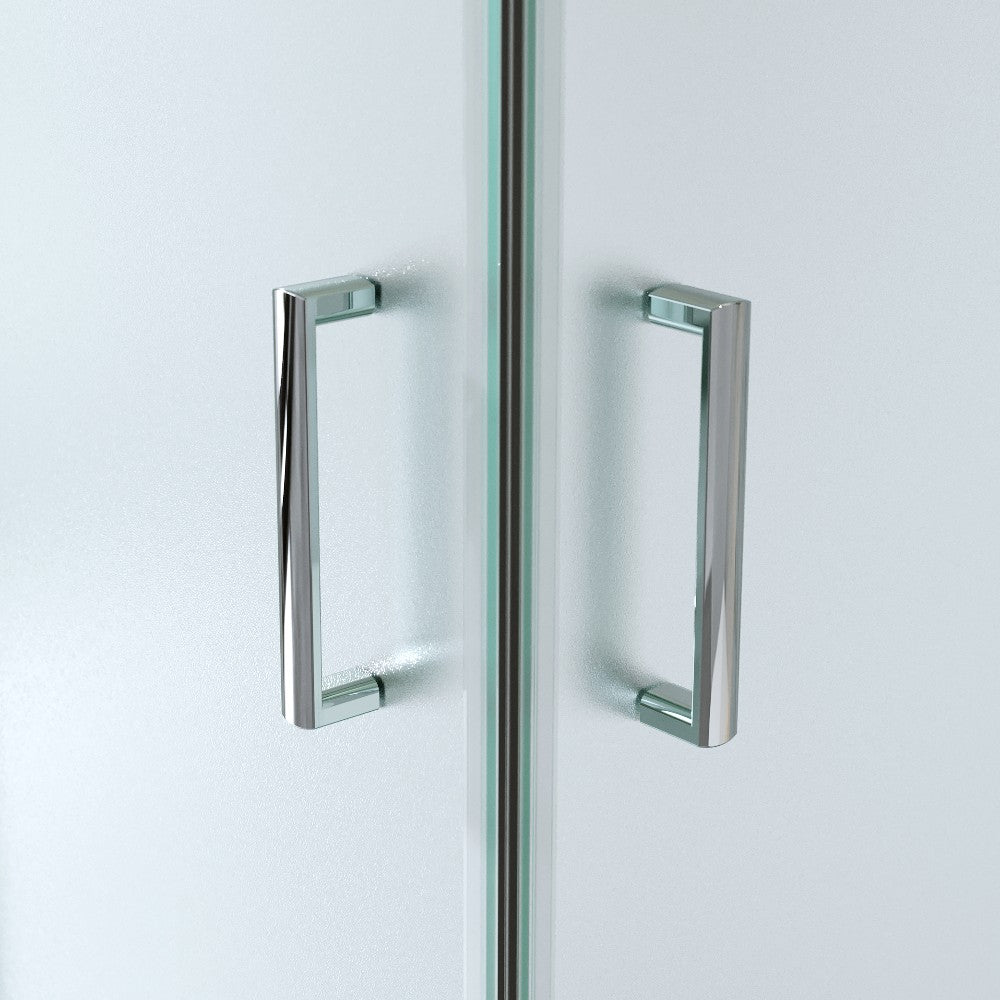 Cabina Doccia Angolare Scorrevole 70x90 Cm H 185 cm Vetro Opaco 6 mm| Kiro