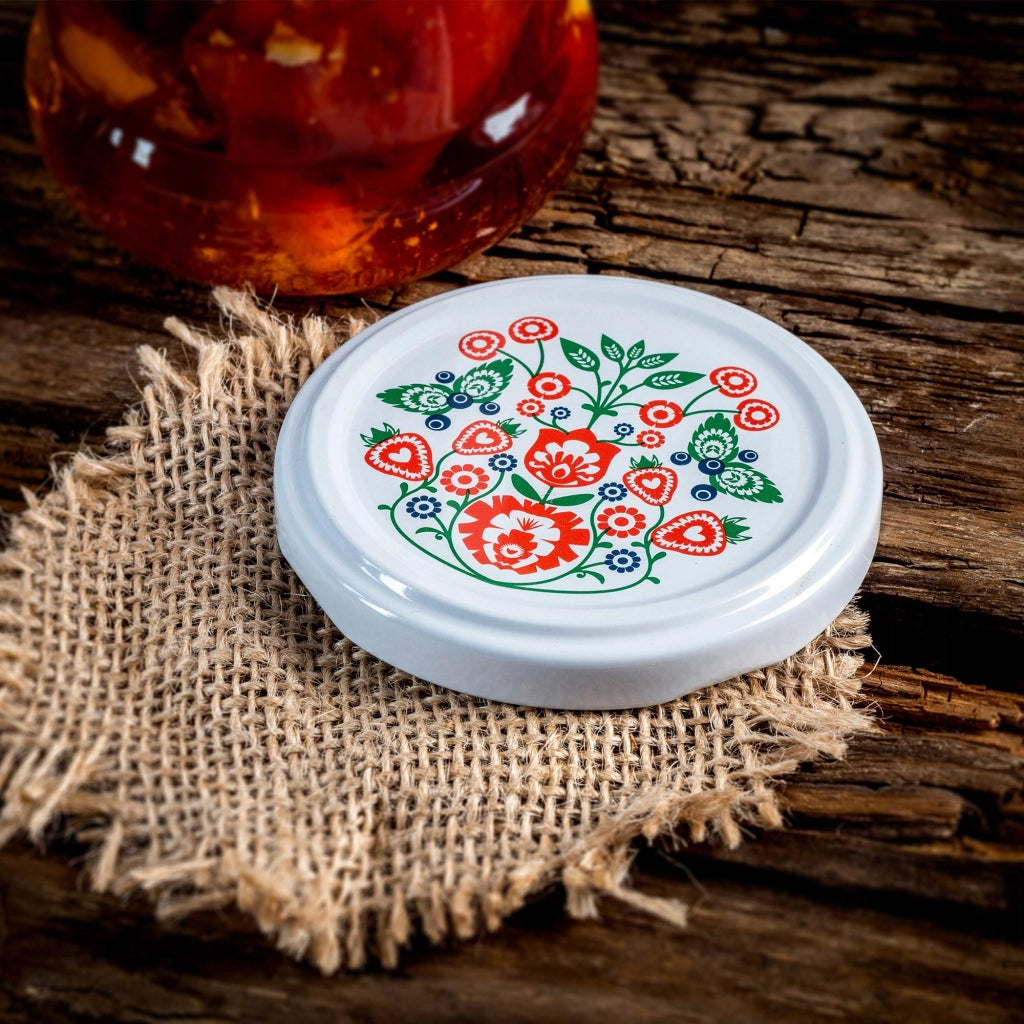 KADAX Seno vasetti 315ml 50pz 66mm + coperchi "Folklore"