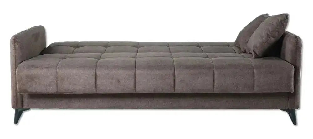 Divano egadi 3 posti recliner grigio inclusi 2 cuscini