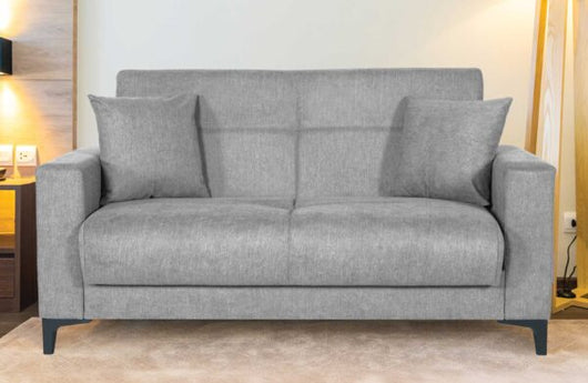 Divano Boston 2 posti tessuto grigio stone