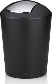 Contenitore per rifiuti con coperchio oscillante - 1,7 l - plastica - bianco - adatto per uso domestico e ufficio