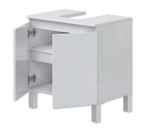 Mobile bagno sotto lavello bianco lucido 60x40x63,5h