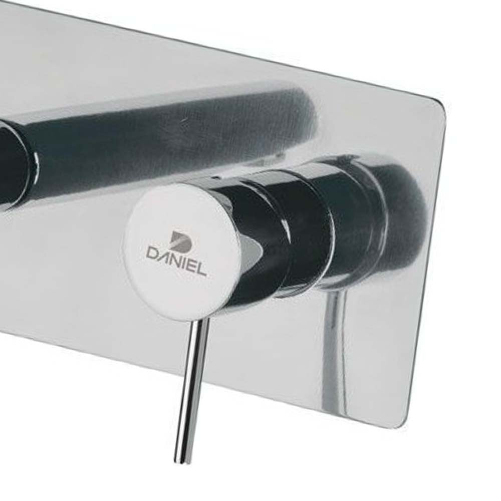 Miscelatore monocomando a incasso per lavabo, con piastra rettangolare - serie suvi