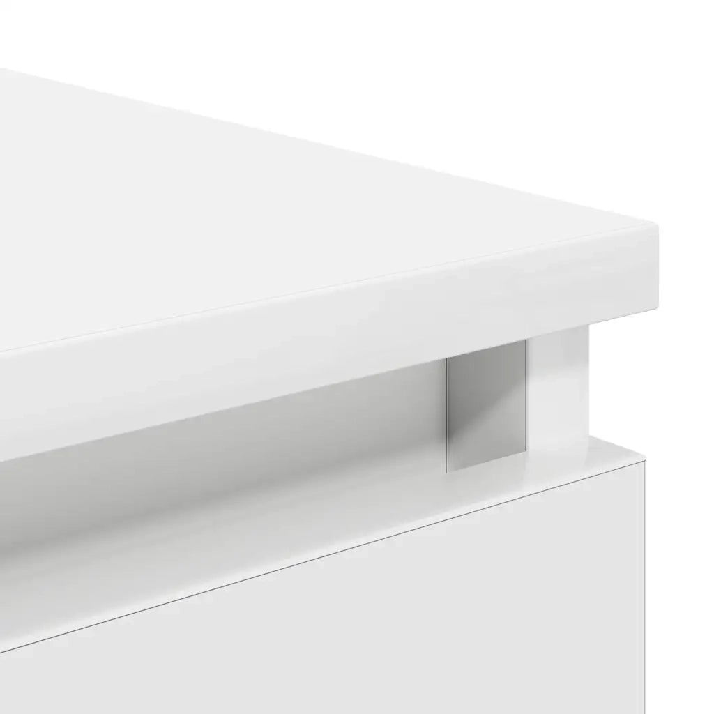 Credenza con Cassetti-Buffet-Armadio da cucina Bianco 37,5x35x99 cm in Legno Multistrato