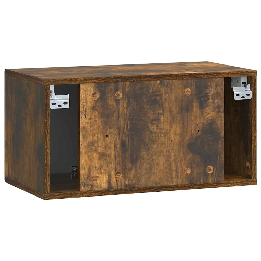 Mobile Porta TV da Muro Rovere Fumo 59,5 x 31 x 30 cm