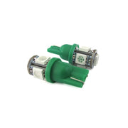 Lampada Led T10 W5W 5 Smd 5050 Colore Verde Luci Di Posizione 12V