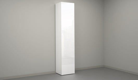 Armadio scarpiera bianco lucido Kompact con design moderno