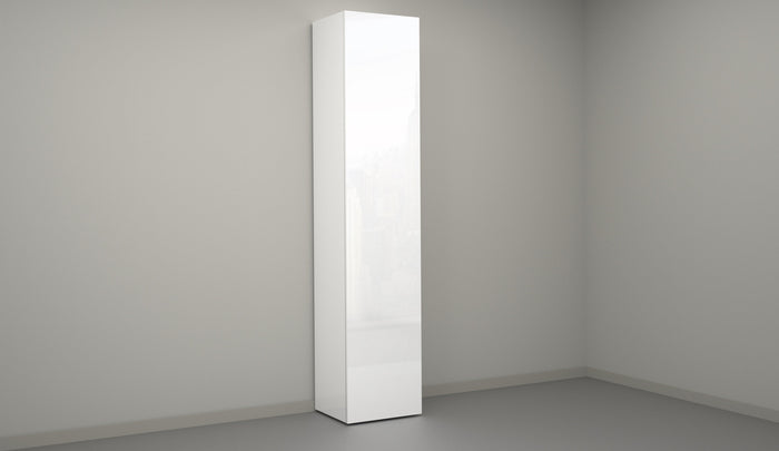 Armadio scarpiera bianco lucido Kompact con design moderno