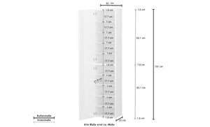 Armadio scarpiera bianco lucido Kompact con design moderno