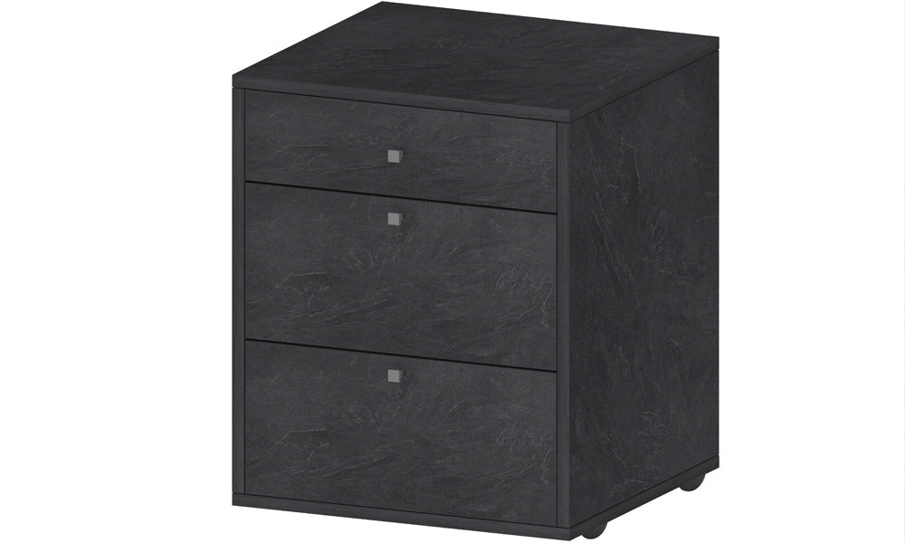 Cassettiera con Ruote DALIA – 47x45x61,2 cm, Colore Report, 3 Cassetti